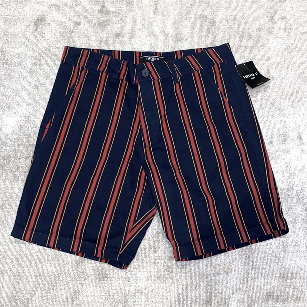 Forever21 striped cotton shorts